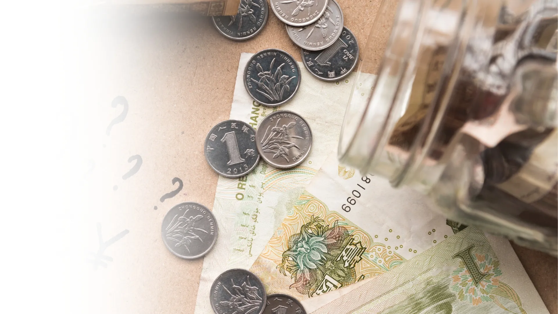 Monety i banknoty ze znakami zapytania - ustalanie cen usług w gabinecie dietetycznym