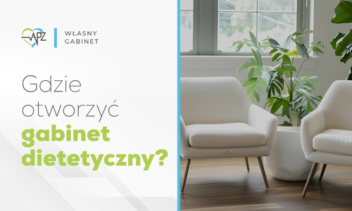 Jasne, urządzone wnętrze rozważane na lokalizację gabinetu dietetycznego